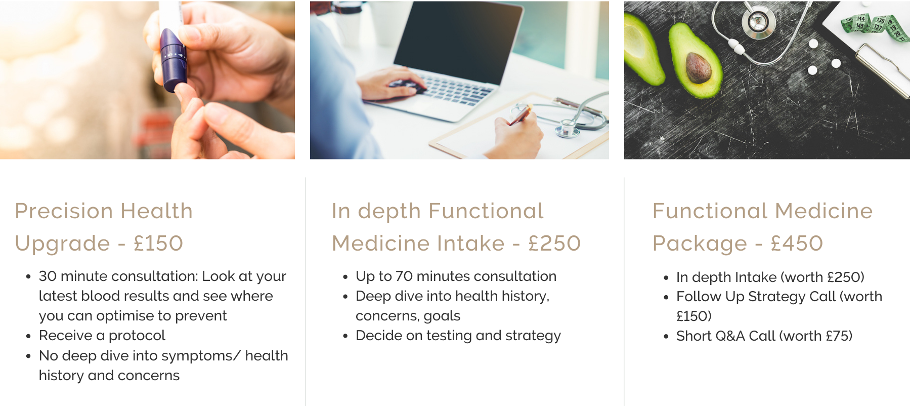 Functional-Medicine-with-Mirthe-at-The-Life-Centre-Package-Options